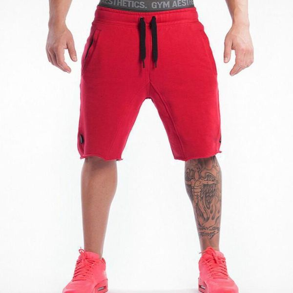 

men sport shorts run jogging trousers bodybuilding sweatpants training fitness shorts men gym soccer basketball short pants1, White;black