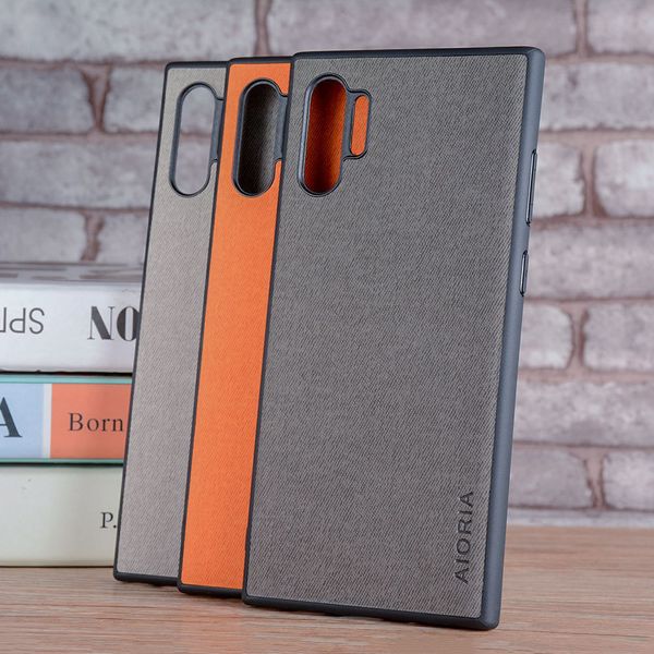 

manufacturers direct selling [samsung] note10 series case business classic really linen finish mobile phone shell