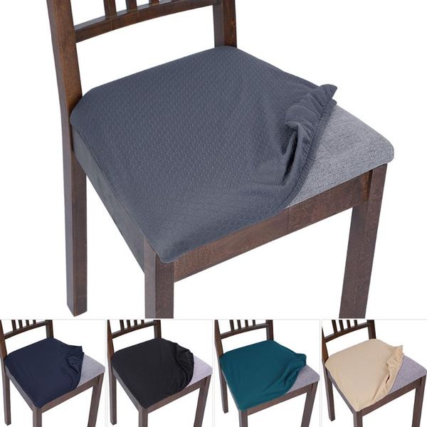 

1/2/4/6pcs chair seat protector covers kitchen stretch dining chair cover removable elastic seat case living room slipcover