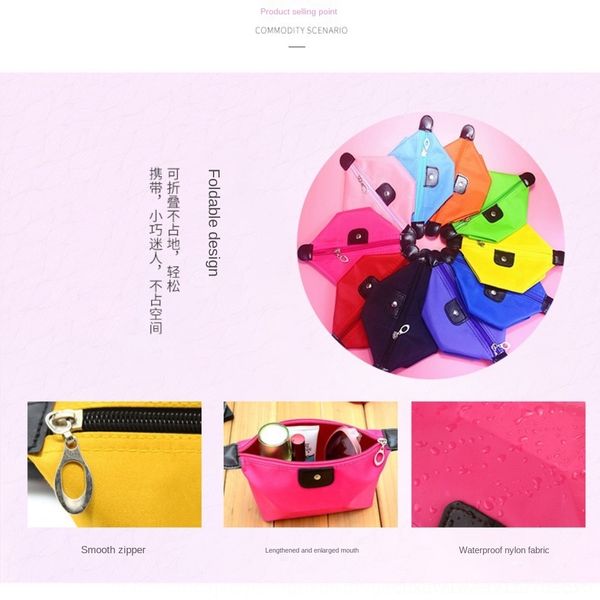 

zpy7z korean style candy toner bag makeup dumpling color dumpling bag folding waterproof wash makeup q1a5g