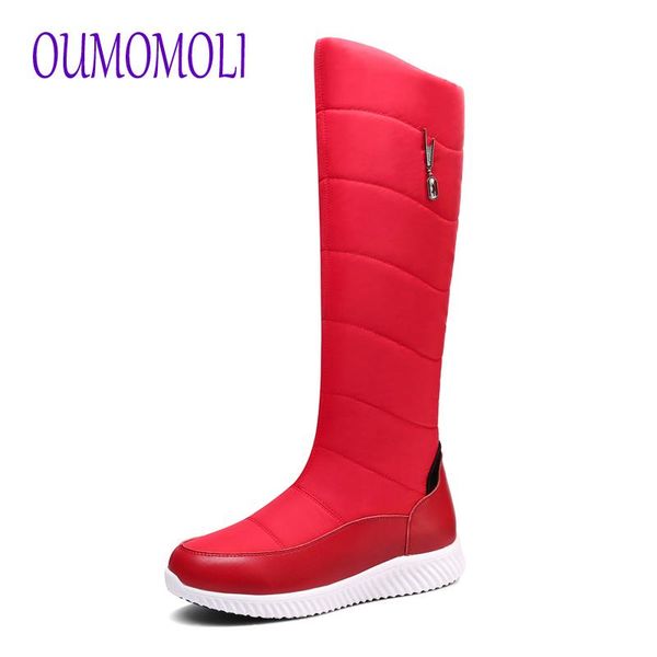 

2020 new down warm snow boots women platform thigh high boots ladies zipper winter shoes over the knee v256, Black