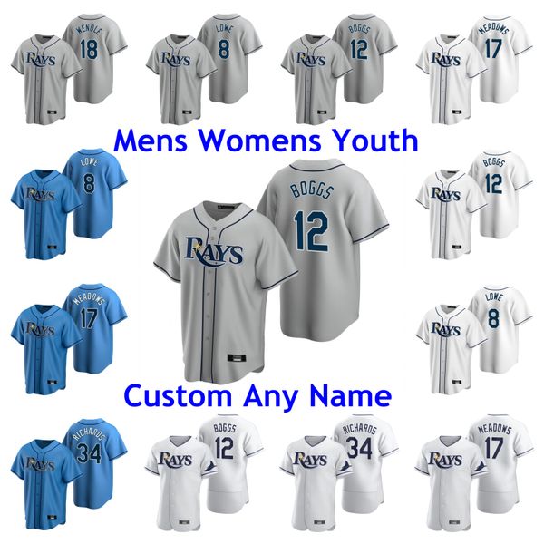 

diego castillo jersey yonny chirinos oliver drake peter fairbanks tyler glasnow andrew kittredge brendan mckay baseball jerseys kids youth, Blue;black