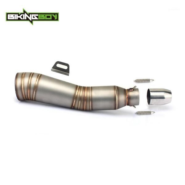 

bikingboy for universal sport racing street streetbike motorcycle stainless steel exhaust muffler set1