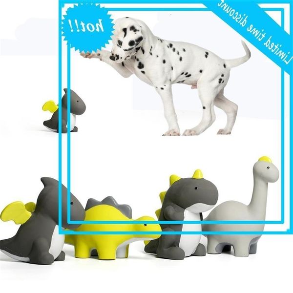 

interactive small large dogs chew training squeak funny soft rubber dinosaurus toys for puppy dog pet product provides