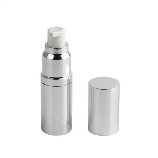 Últimas Design Ponto 12ml Esvaziar chapeamento Três peças Loção Vacuum Bottle Cosmética Travel Flask Containe 20pcs / lot