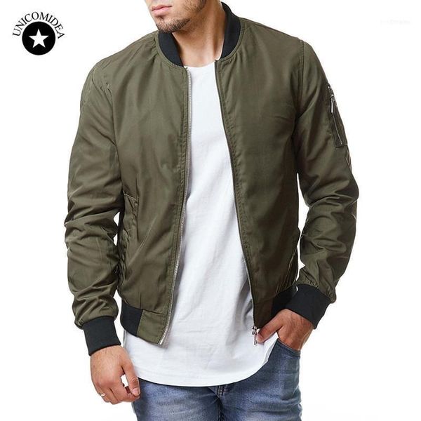 

new brand mens bomber jacket solid color casual thin baseball jackets coat casual streetwear wind breaker jacket overcoat mens11, Black;brown