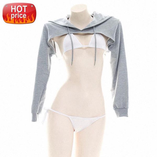 

3pcs plus size lingere set erotic stripper clothes kawaii cute cow anime cosplay outfit micro bikini mini bra and panty set #9k9y, Black;white