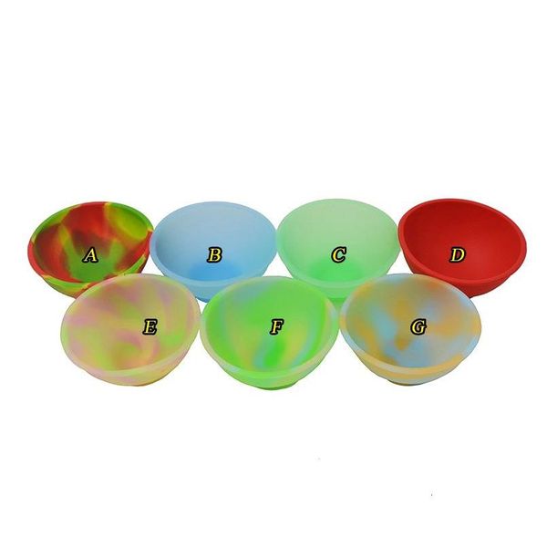 

20pcs mini sile pinch bowl fluorescent soft flexible dab jars container dinnerware set kitchen tools for bho wax o sqcnsp wphome
