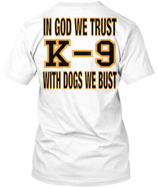 

summer men's fashion print summer style k9 in god we trust with dogs bust premium cool s hoodie designers t shirts sweatshirt