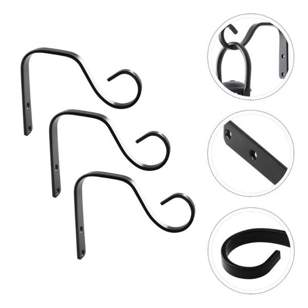 

3pcs iron wall hooks planter hooks heavy duty metal plant hangers