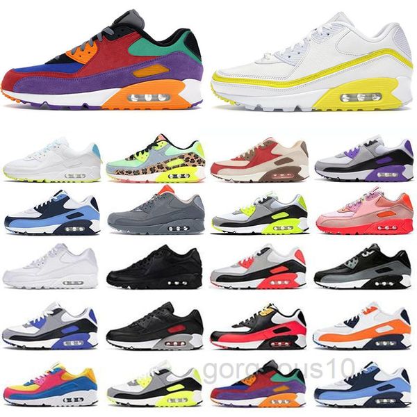 

2021 mens shoes classic 90 men and woman shoes black red white trainer cushion surface breathable casual shoes 36-45 hjn5