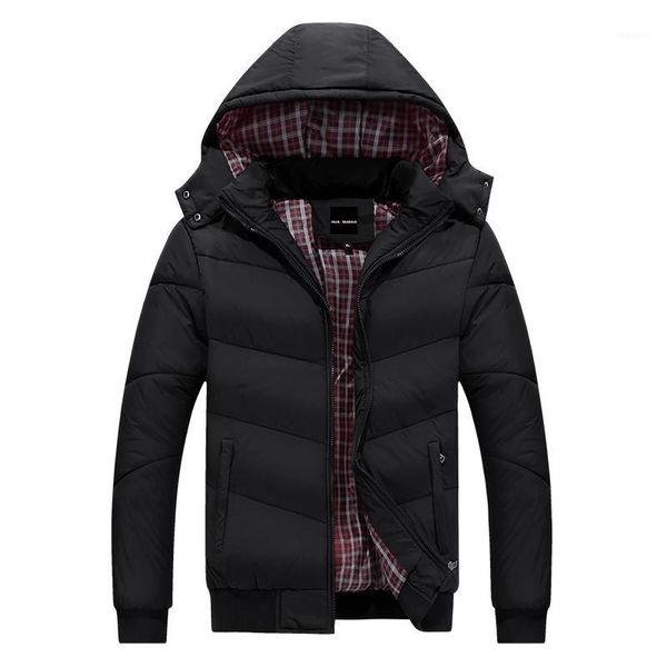 

2018 warm jacket men m-5xl brand new men jacket autumn winter fashion coat casual outwear cool design1, Black
