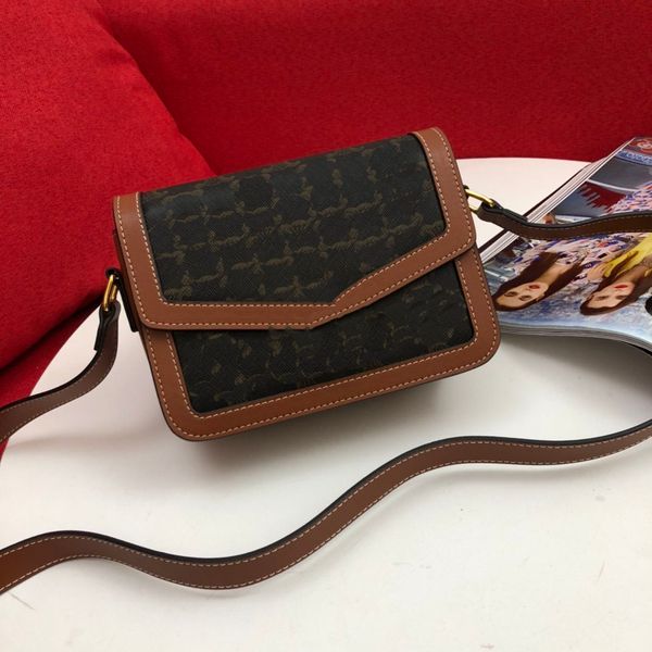 

2021 latest 19 maxi flip bags high-quality leather fashion trend ladies shoulder messenger bag mobile phone bag
