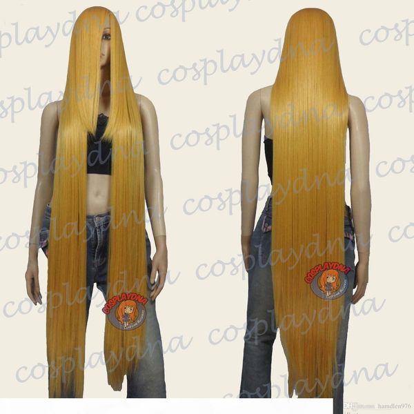 

gt;&gt;&gt;heat resistant long straight wig long bangs golden blonde cosplay, Black;brown