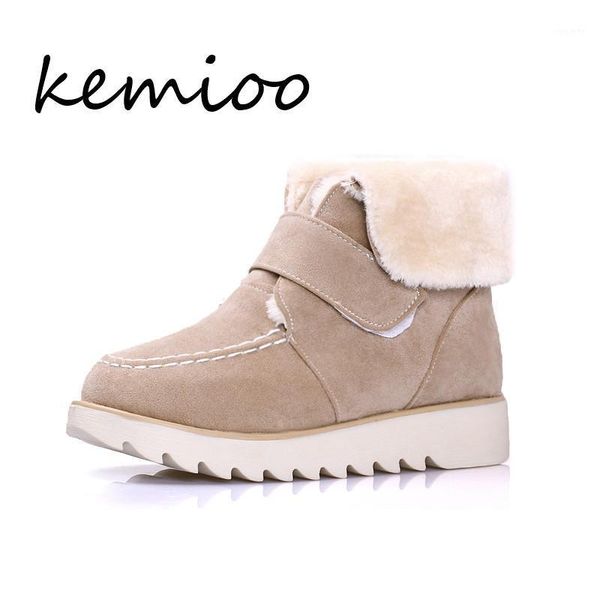 

snow boots 2020 classic heels suede women winter boots warm fur plush insole ankle women shoes shoes woman1, Black
