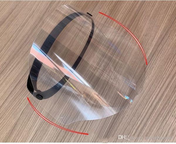 

shield 24h adjustable plastic face protective film transparent anti-splash mask for motor cyclying sports fy8014
