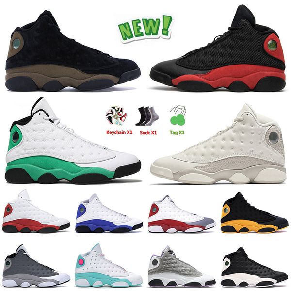 

basketball shoes for mens women 13 13s xiii jumpman sneakers olive bred lucky green starfish atmosphere grey chicago sports trainers eur 36-