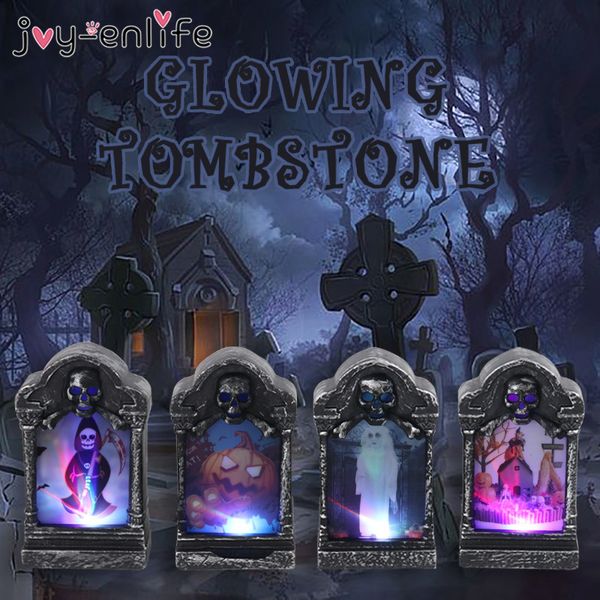 

retro simulation tombstone hanging home garden party outdoor halloween decor lantern light