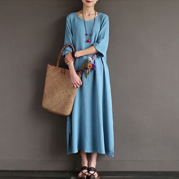 

fashion, printed cotton, large maxi, dress, women's wear