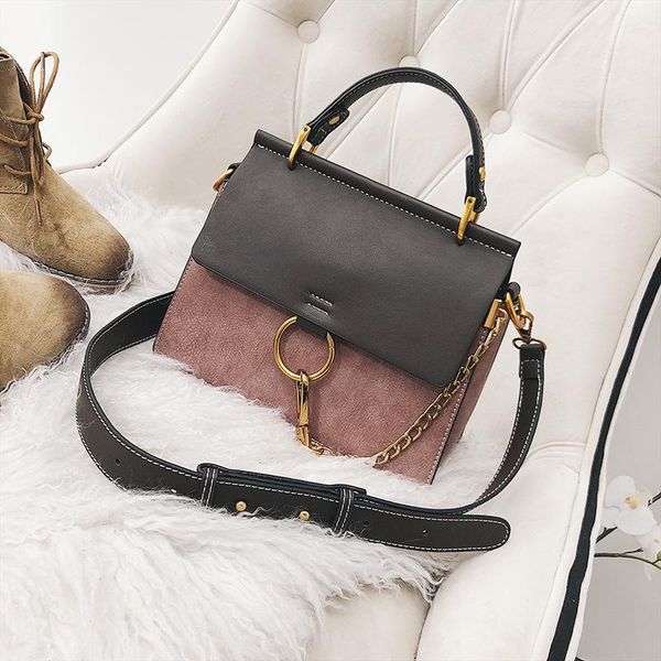 

круг засов высокое качество pu кожа messenger сумки vintage tote сумки новые цепи сумки на ремне сумки способа для женщин