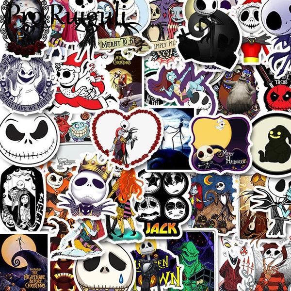 

10 30 50pcs the nightmare before christmas halloween scrapbooking stickers packs luggage graffiti kid toy decals pasters gifts bbyabx