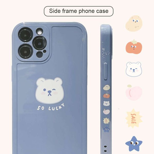 

qavip cartoon 12 11pro max xr xs 7 / 8plus, soft silicone case, mobile phone accsorilk