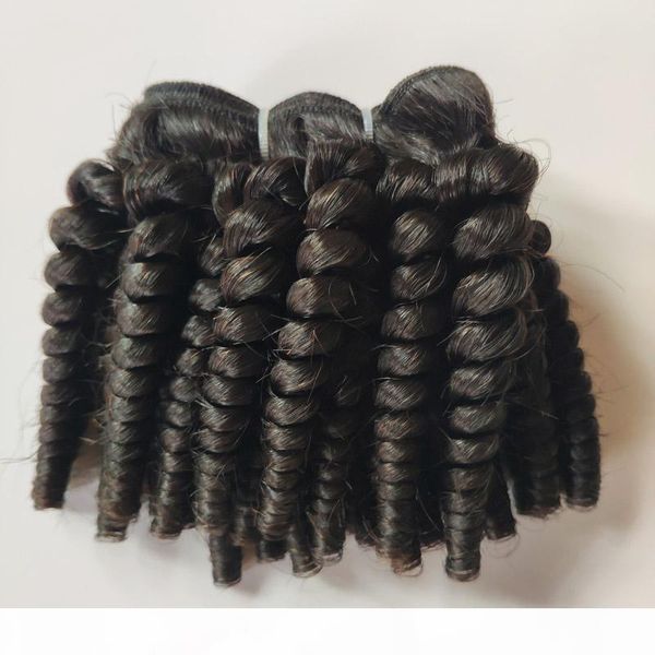 

fummi bouncy curls weft festival hair weft unprocessed brazilian virgin human hair weaves indian mongolian 3bundles afro kinky remy hair, Black