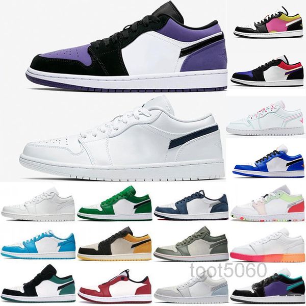 

low 1 1s men basketballs shoes varsity red paris shadow unc chicago tropical brown outdoor sports sneakers mens trainers kmb8