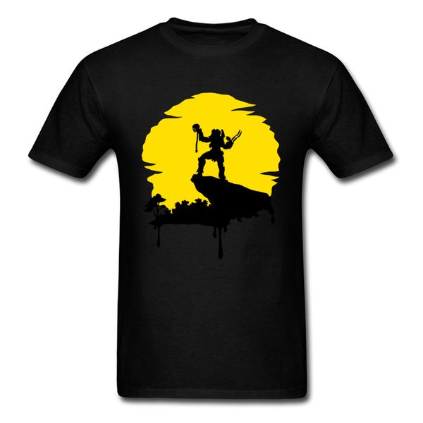 

predator black cool cartoon anime tee hip hop short clothing o neck sun printed skull sport hooded sweatshirt hoodie men t shirt