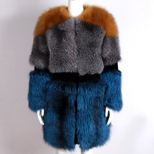 

natural women ladies real fur winter warm coat1, Black