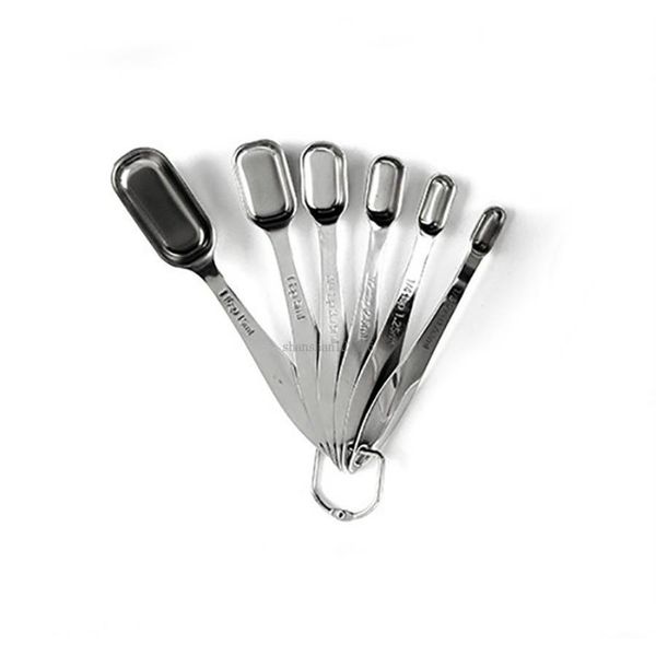 

home measuring spoons stackable set stainless steel dry and liquid ingredients cooking baking kitchen tools will and sandy new uj3cr