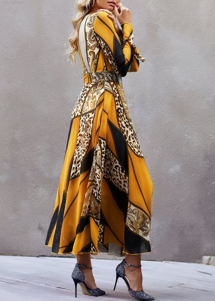 

winter long sleeve printed dress new, Black;gray