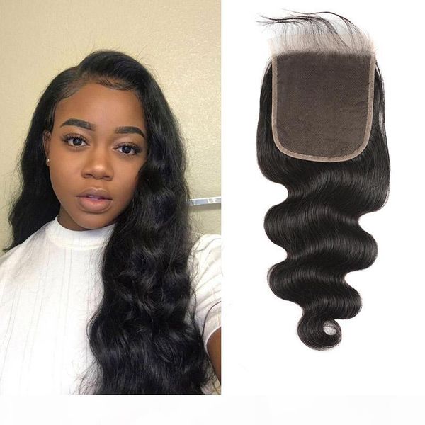 

indian virgin human hair raw lace closure body wave 6x6 closure with baby hair natural black body wave human hair products ruyibeauty, Black;brown