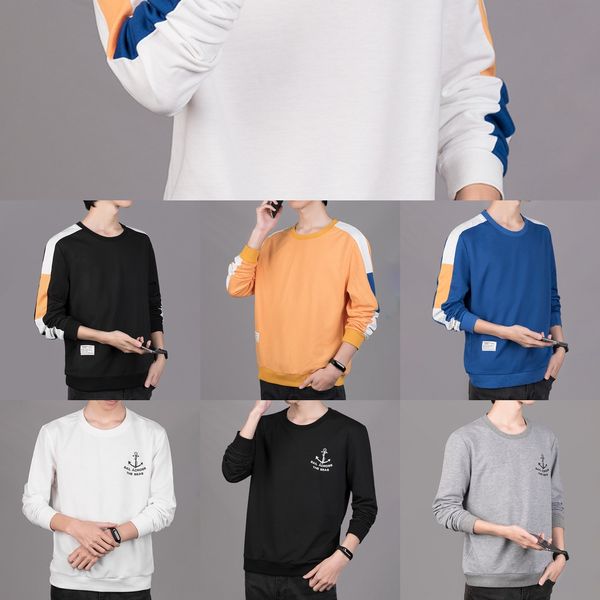 

с длинных рукавами модных иных студентом битником случайной баз рубашки осенью с длинными рукавами мужского модных ины свитер sweaterstudent, Black