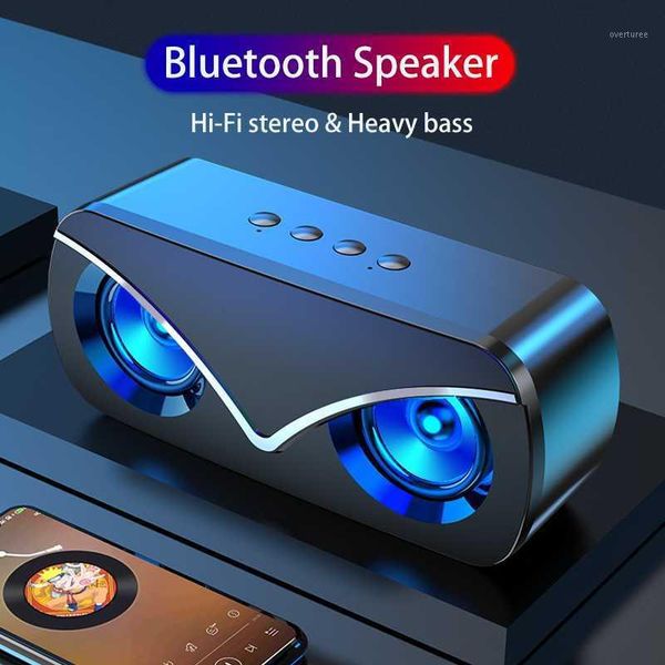 

mini speakers portable bluetooth column wireless speaker powerful high boombox outdoor bass hifi tf fm aux with led light1