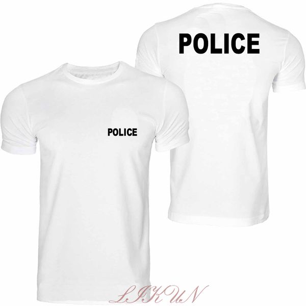

police swat security printing for wo csi fancy dress novelty cops workwear casual short sleeve tee hooded sweatshirt hoodie men t shirt