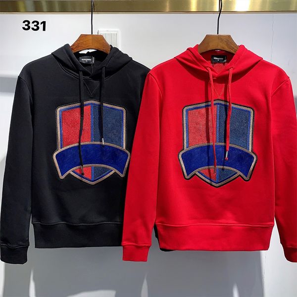 

sweatshirt men street dance skateboard cotton classic embroidery round neck plus velvet fashion have hat new style4rkcn, Black