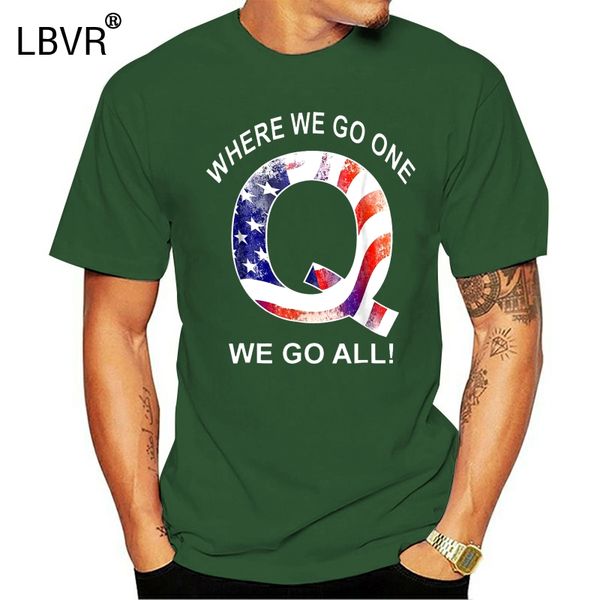 

q where we go one we go all usa q flag 100% cotton full size black cool casual pride men new hoodie designers t shirts sweatshirt
