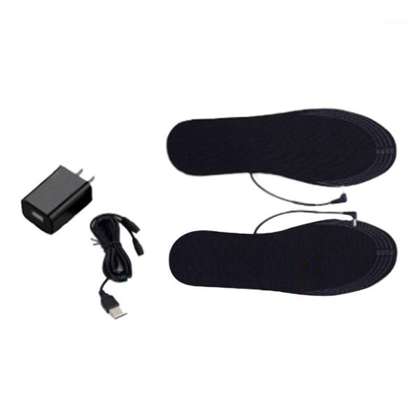 

ankle support electric heating inhole outdoor usb infrared insole winter flexible fishing hiking1, Blue;black
