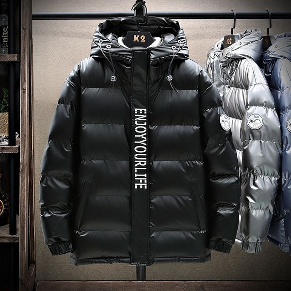 

il8g men winter 2019 smart usb electric heating jacket jackets temperature constant down down heating jacket hooded vest warm clothing#g9, Black