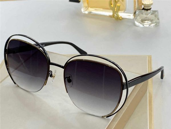 

2026 advanced sunglasses popular fashion ladies special metal full frame style uv protective glasses full frame box, White;black