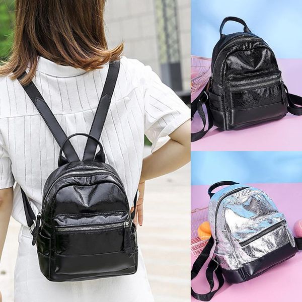 

women backpack fashion stitching waterproof anti-theft shoulder bag leisure travel backpack leisure travel au21
