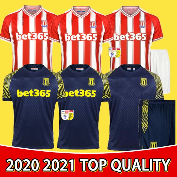 

2020 2021 stoke city soccer jersey vokes clucas campbell gregory powell football shirts stoke mcclean maillots de foot kids uniforms, Black;yellow