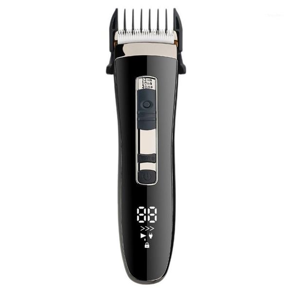 

hair clippers for mes, professional cordless rechargeable electric cutting trimmer kits with display 4 guide combs set1