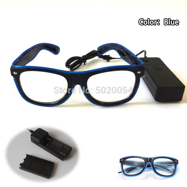 

flashing 2021 wire led light el up glasses halloween rave party bar eyeswear accessory sunglasses