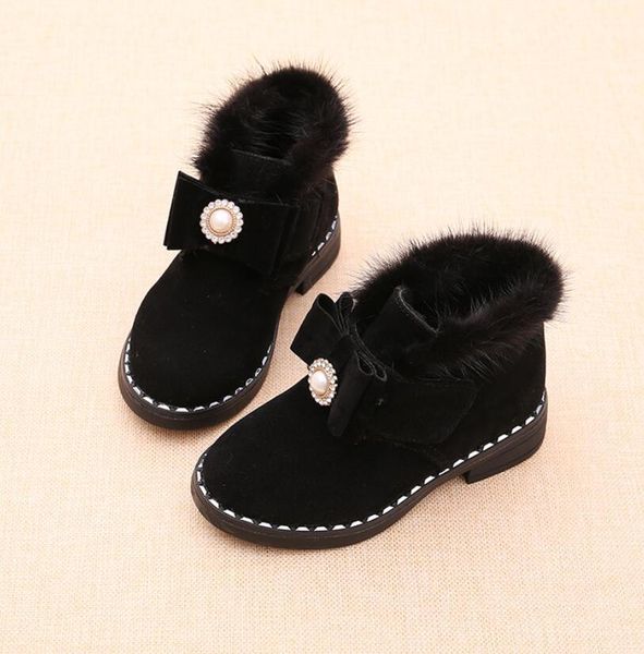 

fashion girls boots ankle kids boots for girls martin solid girls winter autumn shoes with low heels children boot size 26 36 wmtcgs xhlove, Black