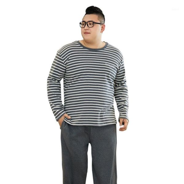 

casual indoor winter plus size mens sleepwear 100% pure cotton long sleeves striped pyjamas men pajama sets homewear1, Black;brown
