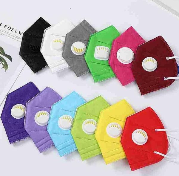 

colorful face masks breathable dustproof respirator valve protective mask reusable particle mouth cover christmas masks supplies f110507