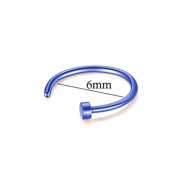 

new medical titanium punk clip on fake piercing body nose lip rings nose ring women septum piercing jewelry h wmtgzh, Black