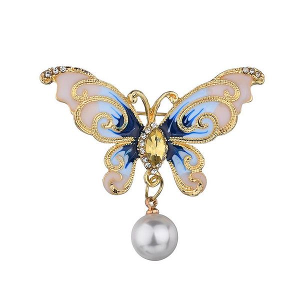 

яда новой бабочка животные pearl лук пальцы и брошь для pin отворота одежды шарфа ювелирных изделий rhinestone бабочка брошь bh200009 jlltpo, Gray